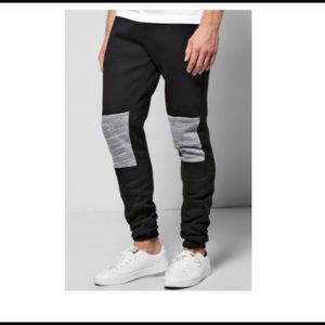 Skinny Fit Ruched Panelled Joggers